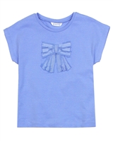 Mayoral Girl's T-shirt with Satin Bow