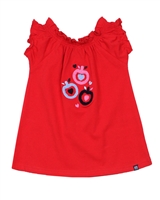 Nano Baby Girls T-shirt with Apple Applique