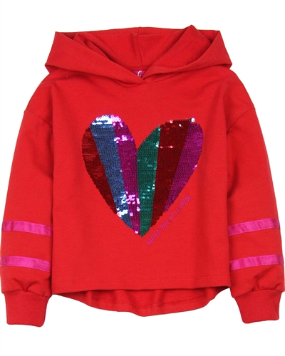 Sequin on sale heart sweatshirt