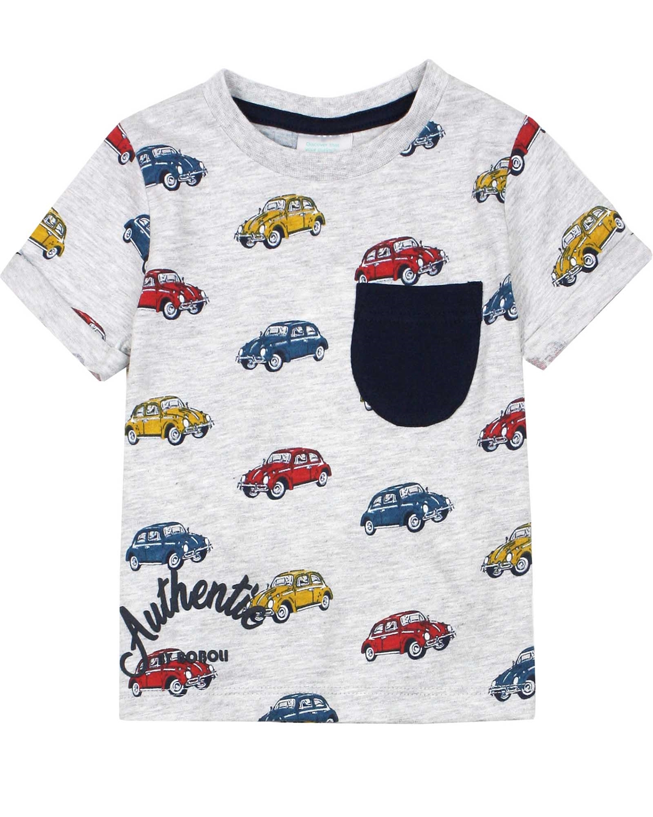 BOBOLI Baby Boys T-shirt in Retro Cars Print, Sizes 12M-3