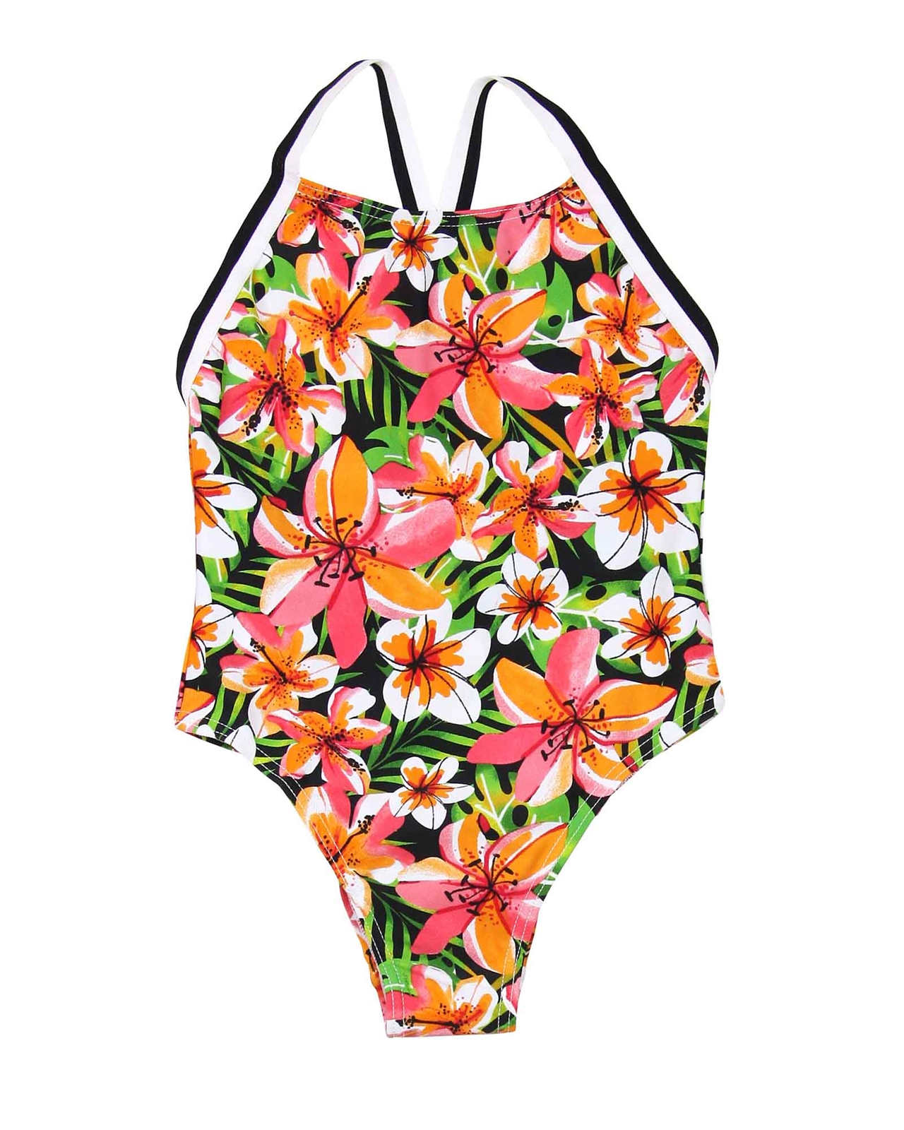 girls tropical swimsuit