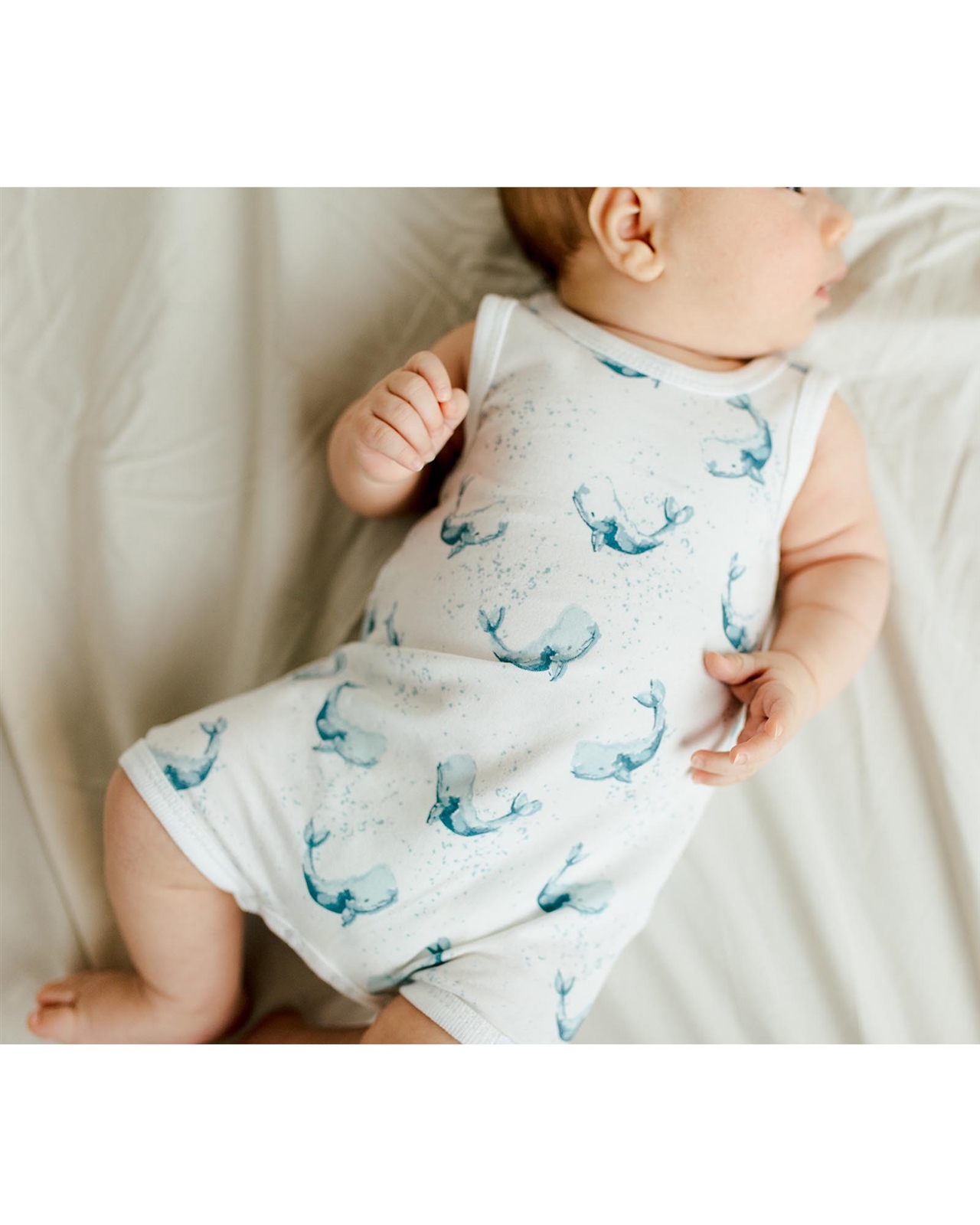 Whale store romper baby