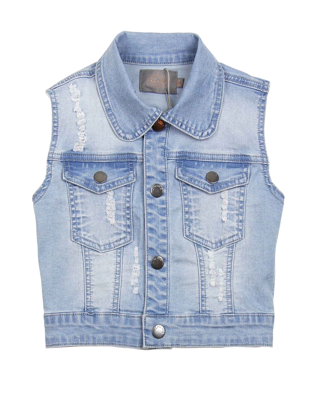 girls denim vest