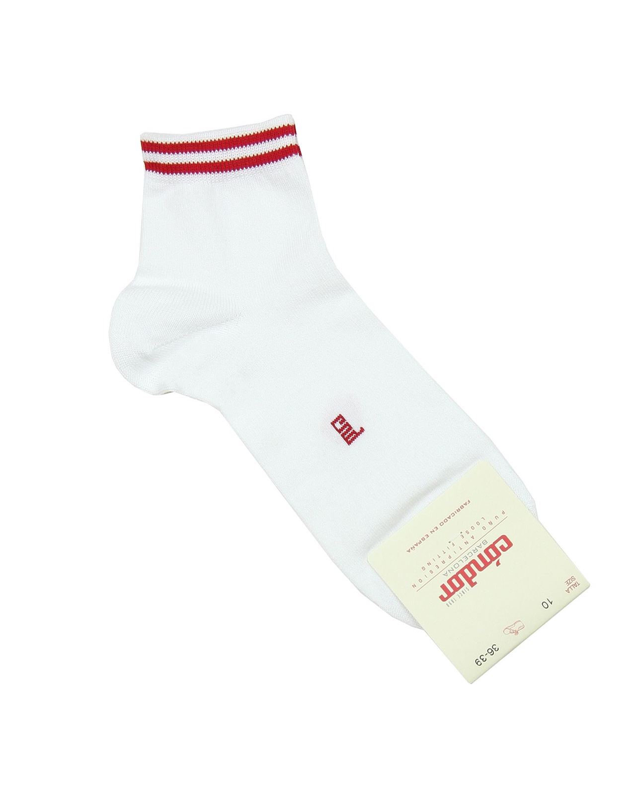 red stripe athletic socks