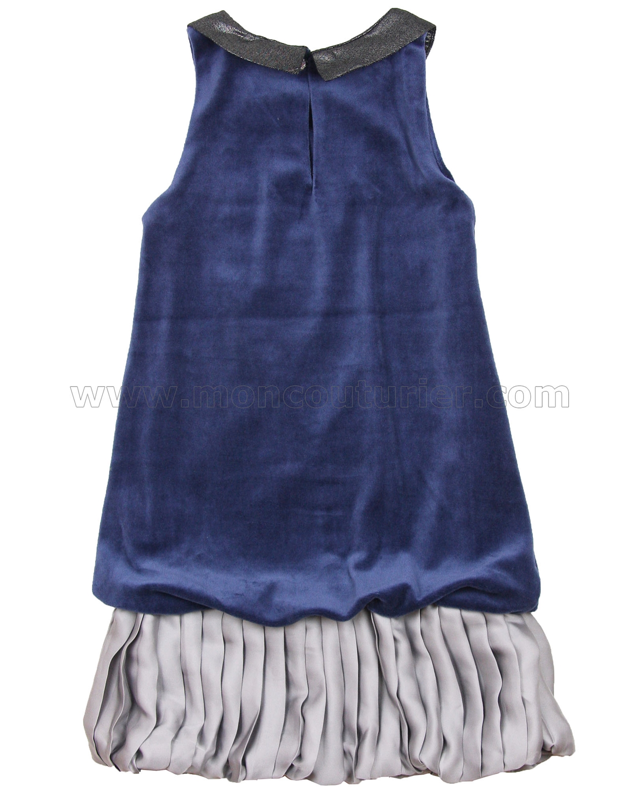 navy velour dress