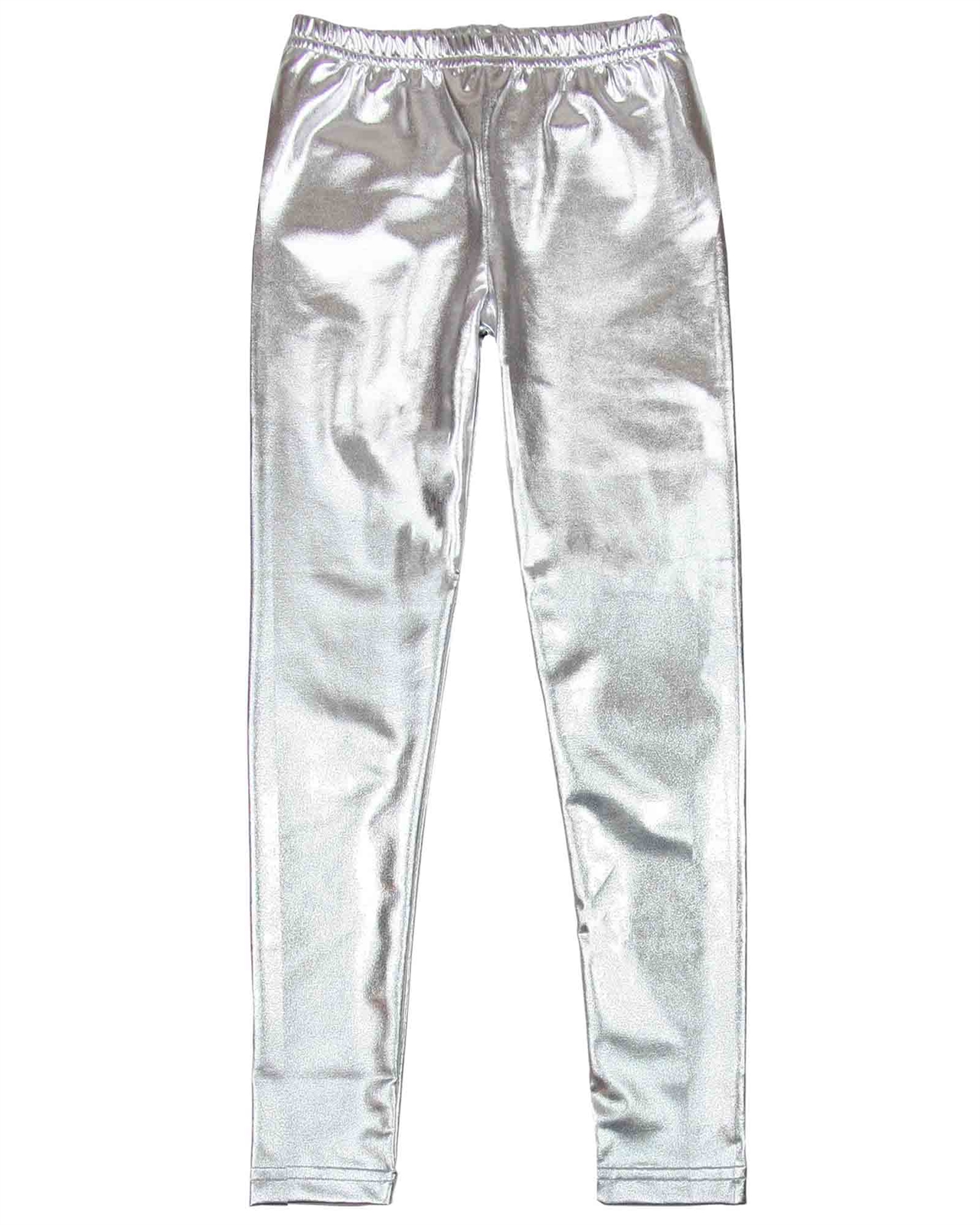 girls silver leggings