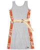 Gloss Junior Girl's Jersey Dress with Belt in Grey