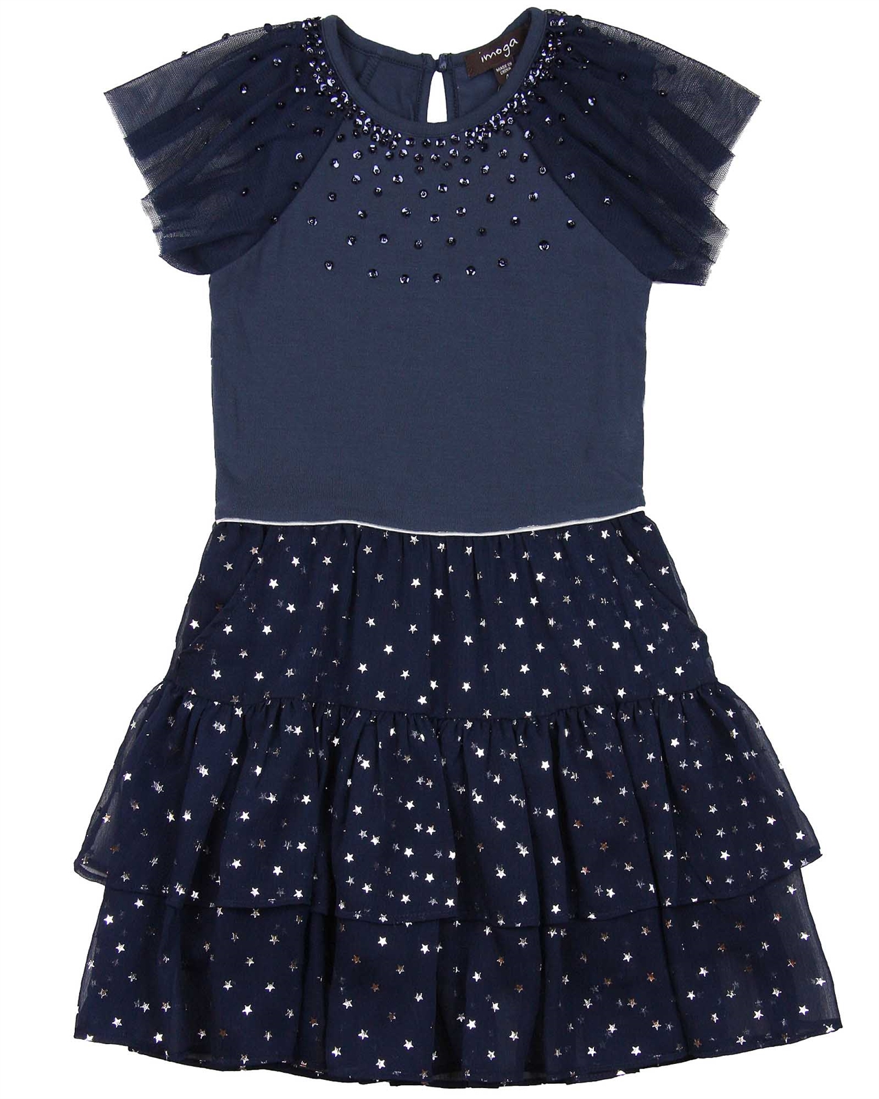 Navy star hotsell print dress