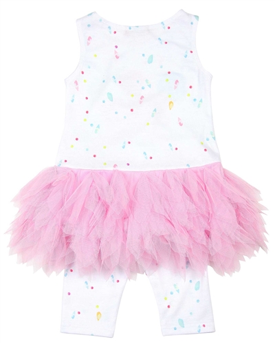 Kate Mack Girls Ice Cream Social Tunic and Leggings Set  Biscotti and Kate  Mack Children's Clothing Spring Summer 2019