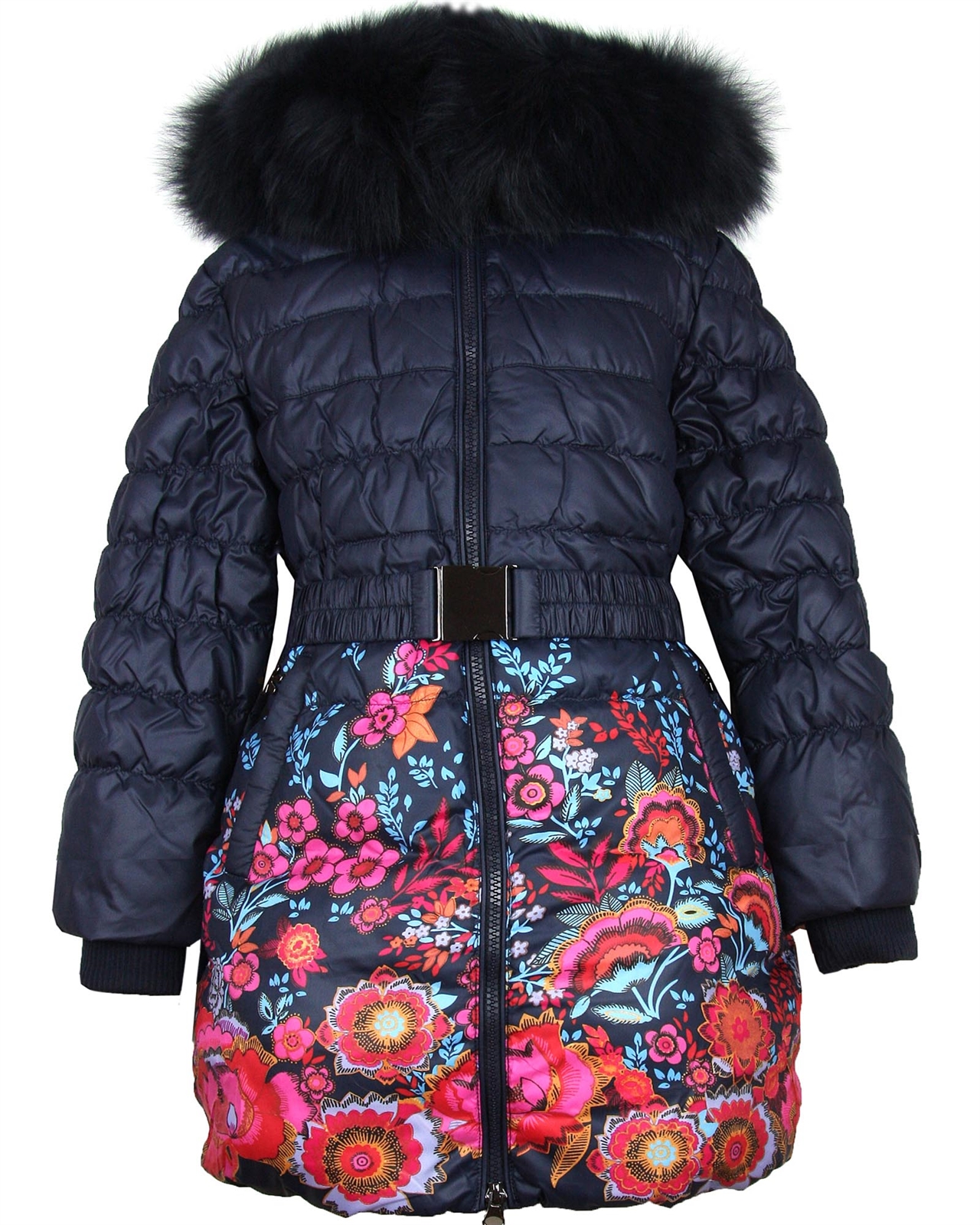 Floral deals down coat