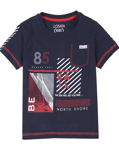 Losan Boys T-shirt with Nautical Print - Losan - Losan Spring Summer 2019