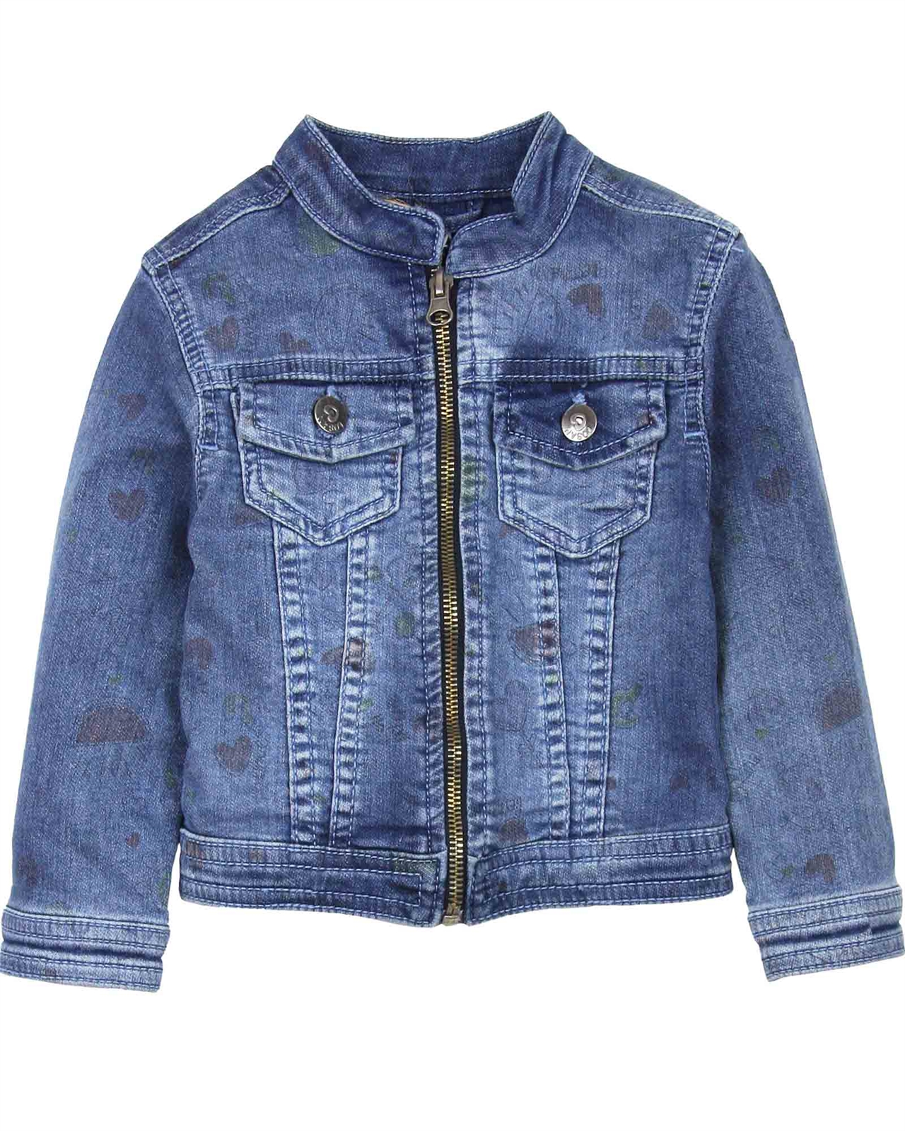 Amazon.com: Custom Baby Toddler Girls Pearl Blue Denim Jacket (6-7Y) :  Handmade Products