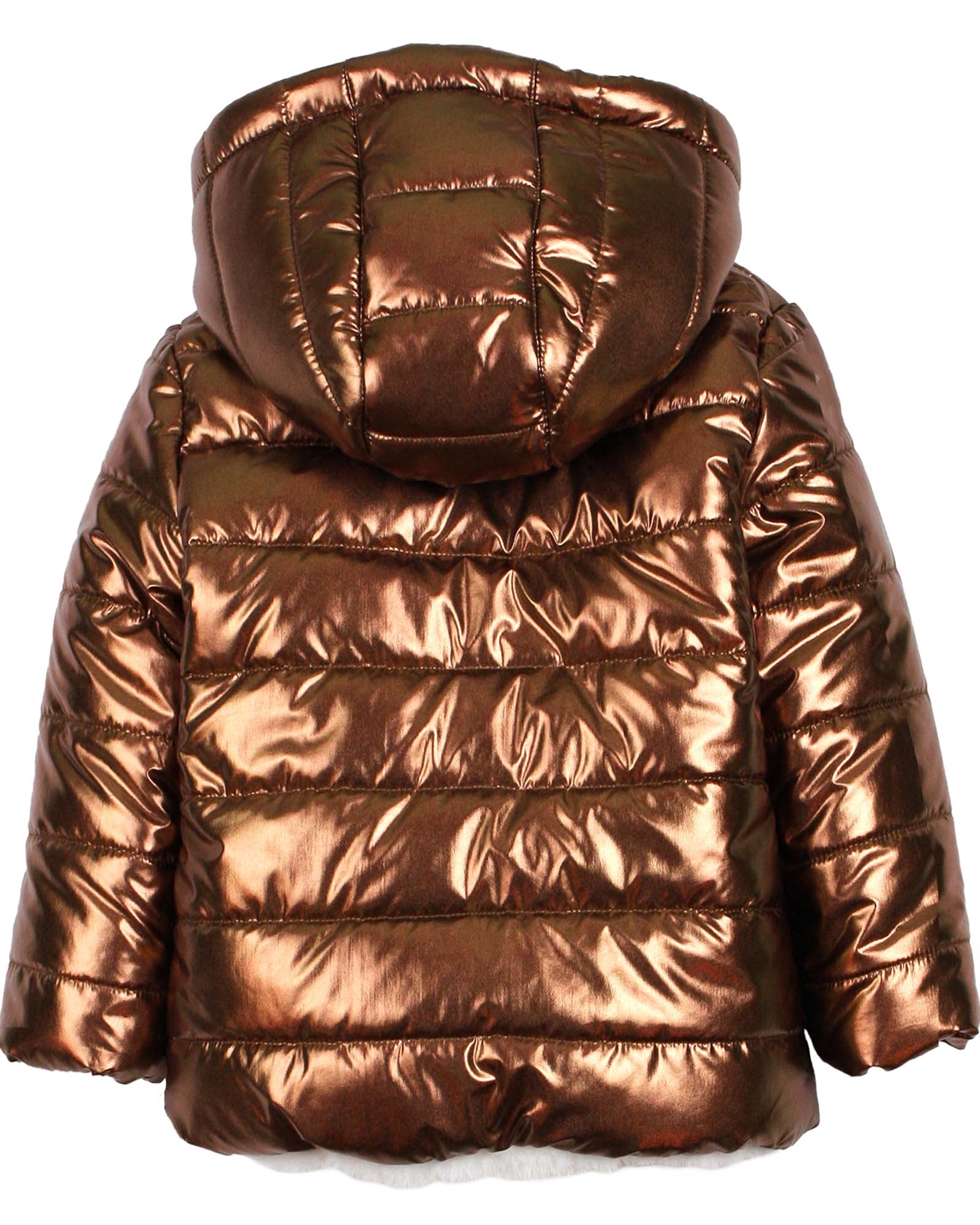 Losan Girls Reversible Quilted Coat with Faux Fur - Losan - Losan Fall ...