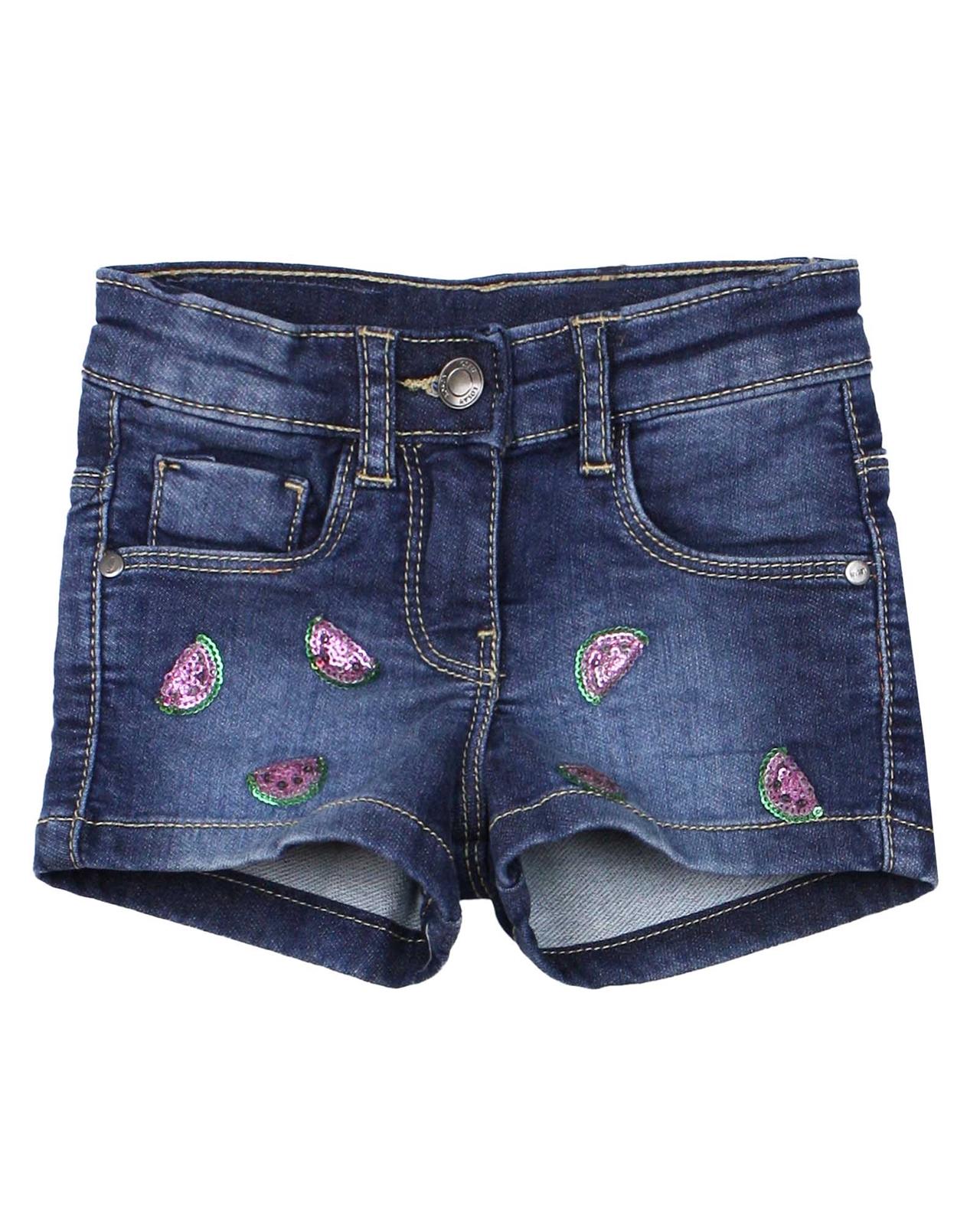 Sequin sale denim shorts