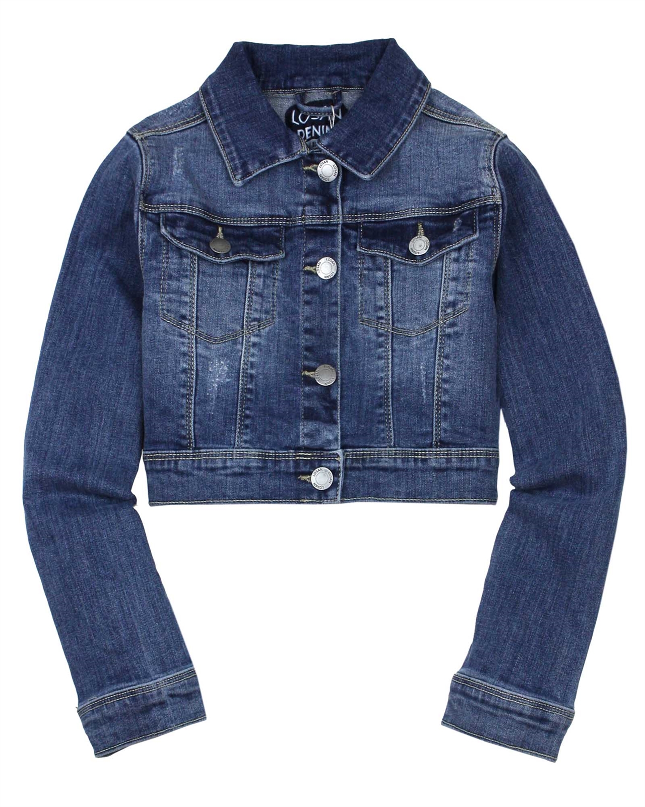 Kids Girl's Jacket Vacation Blouses Turn-Down Outerwear With Pocket Jean  Tops | eBay