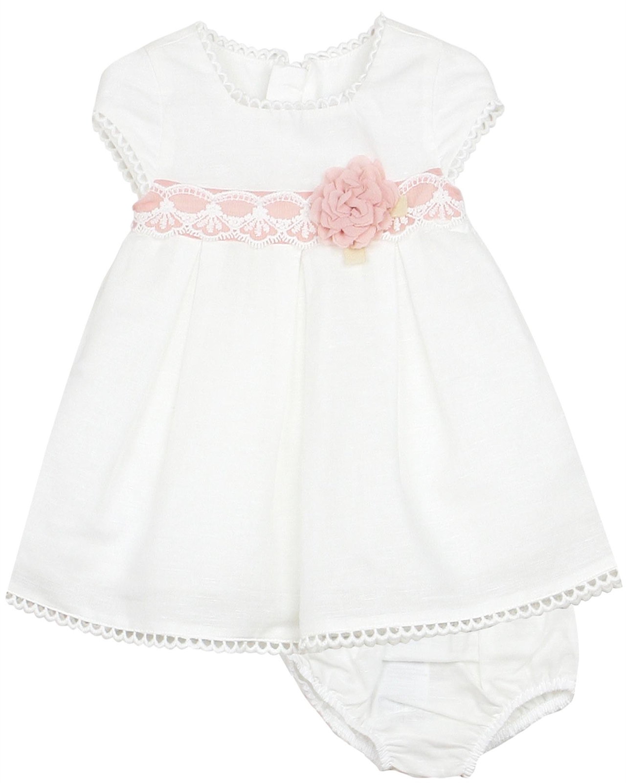 Newborn baby girl outlet white dress