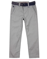 MAYORAL Boy's Textured Chino Pants with Belt, Sizes 2-9