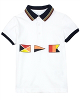 MAYORAL Boy's Polo with Flags Print, Sizes 2-9