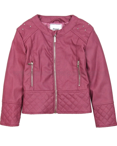 Mayoral Girl's Pleather Jacket Marsala - Mayoral - Mayoral Fall Winter ...