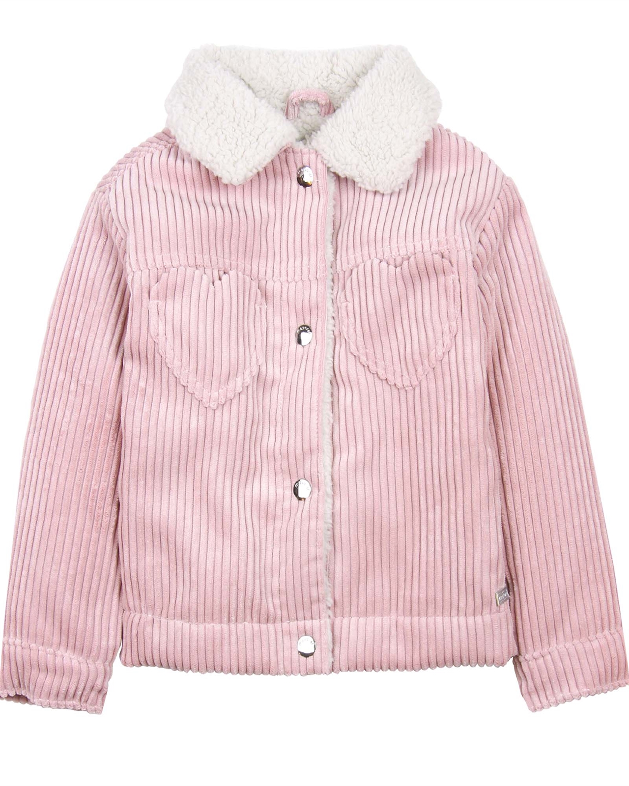 Cord jacket with fleece collar sale