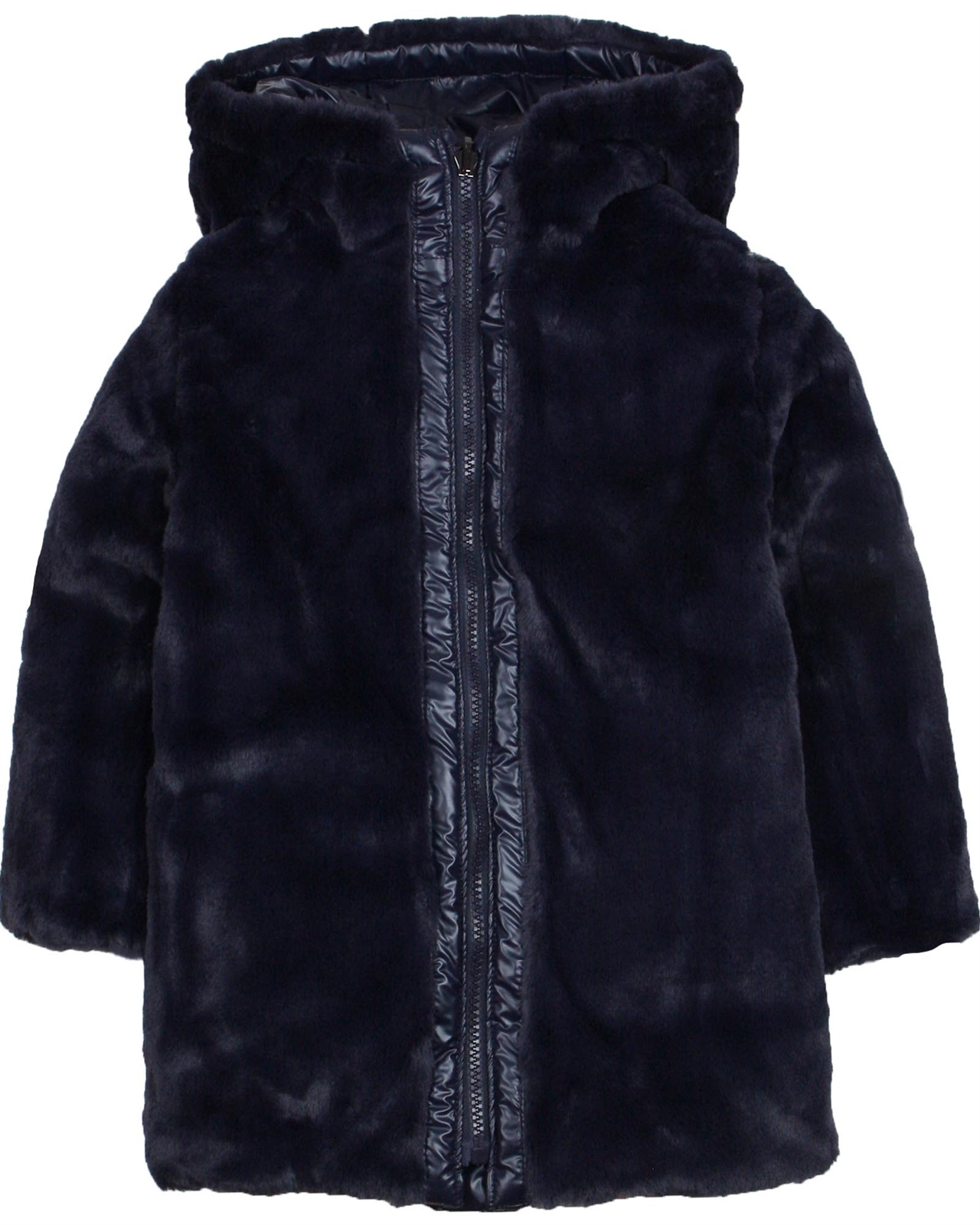 MAYORAL Girl's Reversible Faux Fur Coat, Sizes 4-9