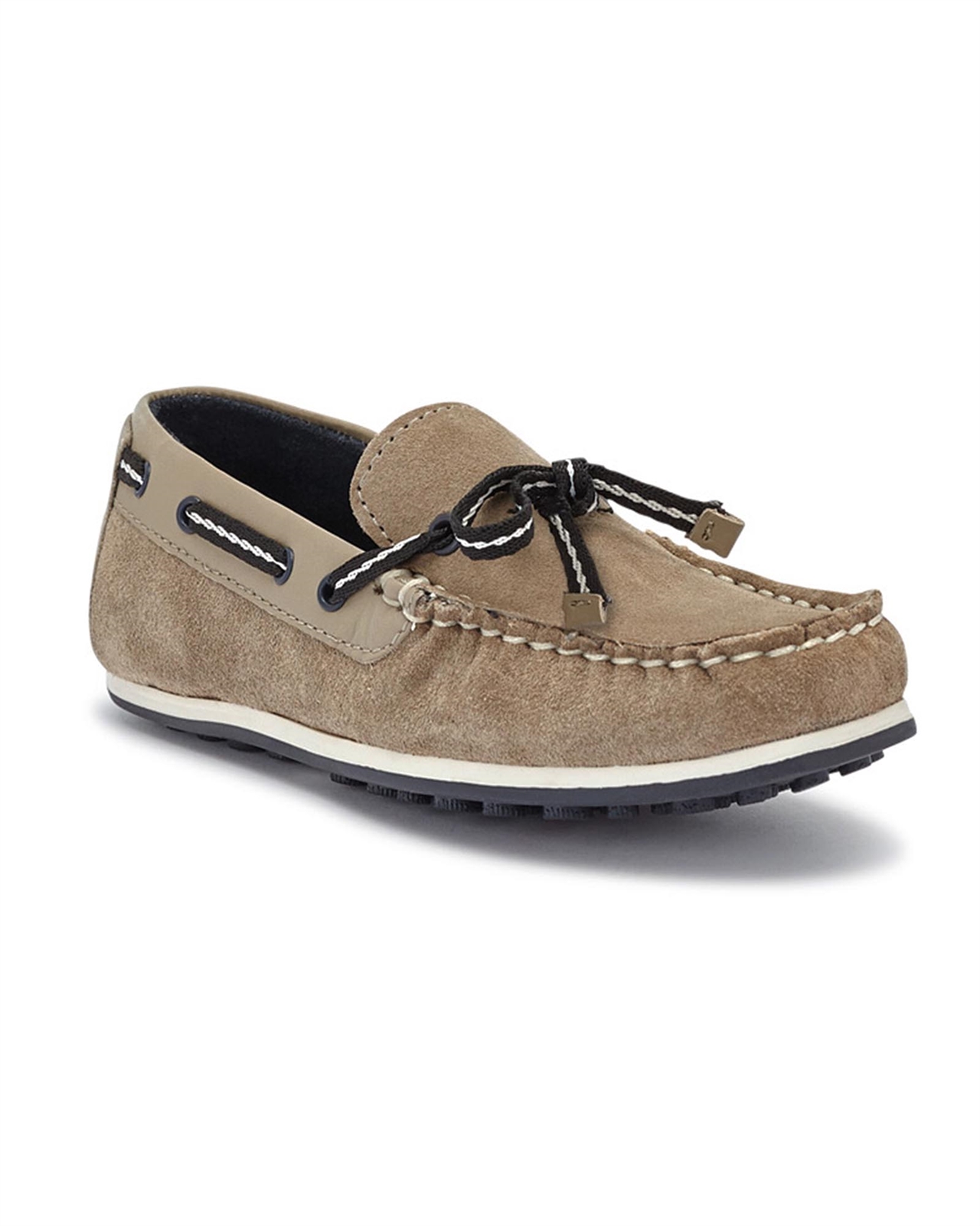 MAYORAL Boys Split Leather Moccasin in Mole - Mayoral Boys' Shoes ...
