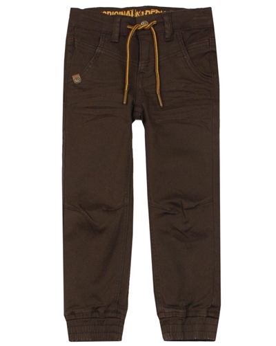 Nano Boys Twill Jogger Pants in Brown - Nano Clothing - Nano Clothes at