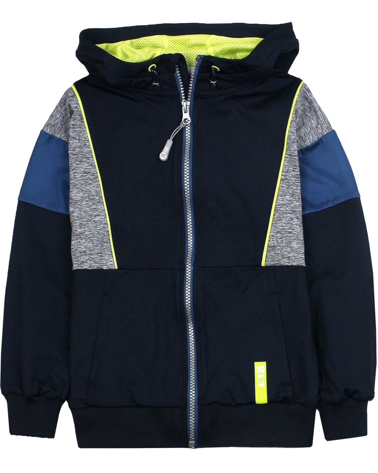 Boys zip clearance through hoodie