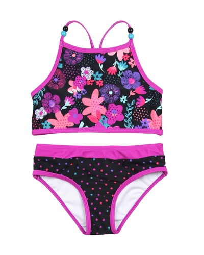 Nano Grils Bikini in Polka Dot and Floral Print