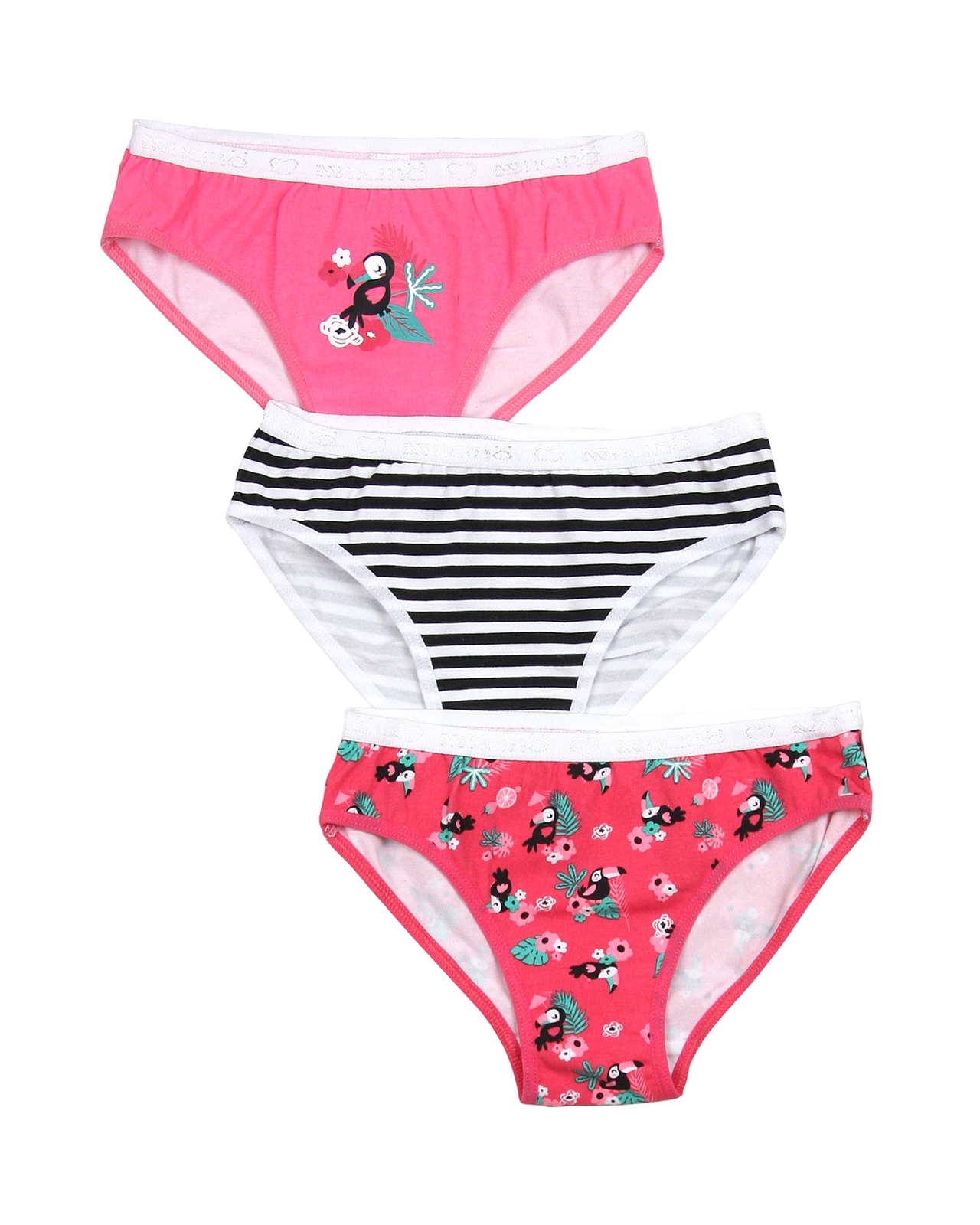 Buy Juicy Couture Girls Five Pack Briefs Multi