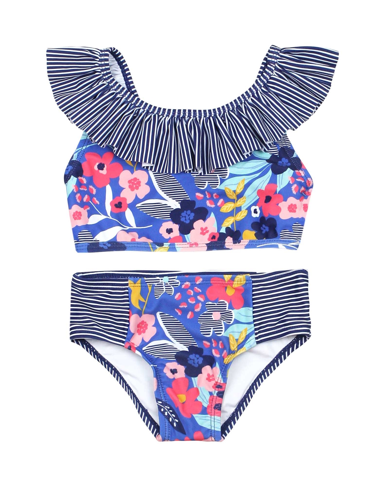 Baby Girl Swimsuit Cute Bathing Suit With Ruffles Swimwear ( 3 To