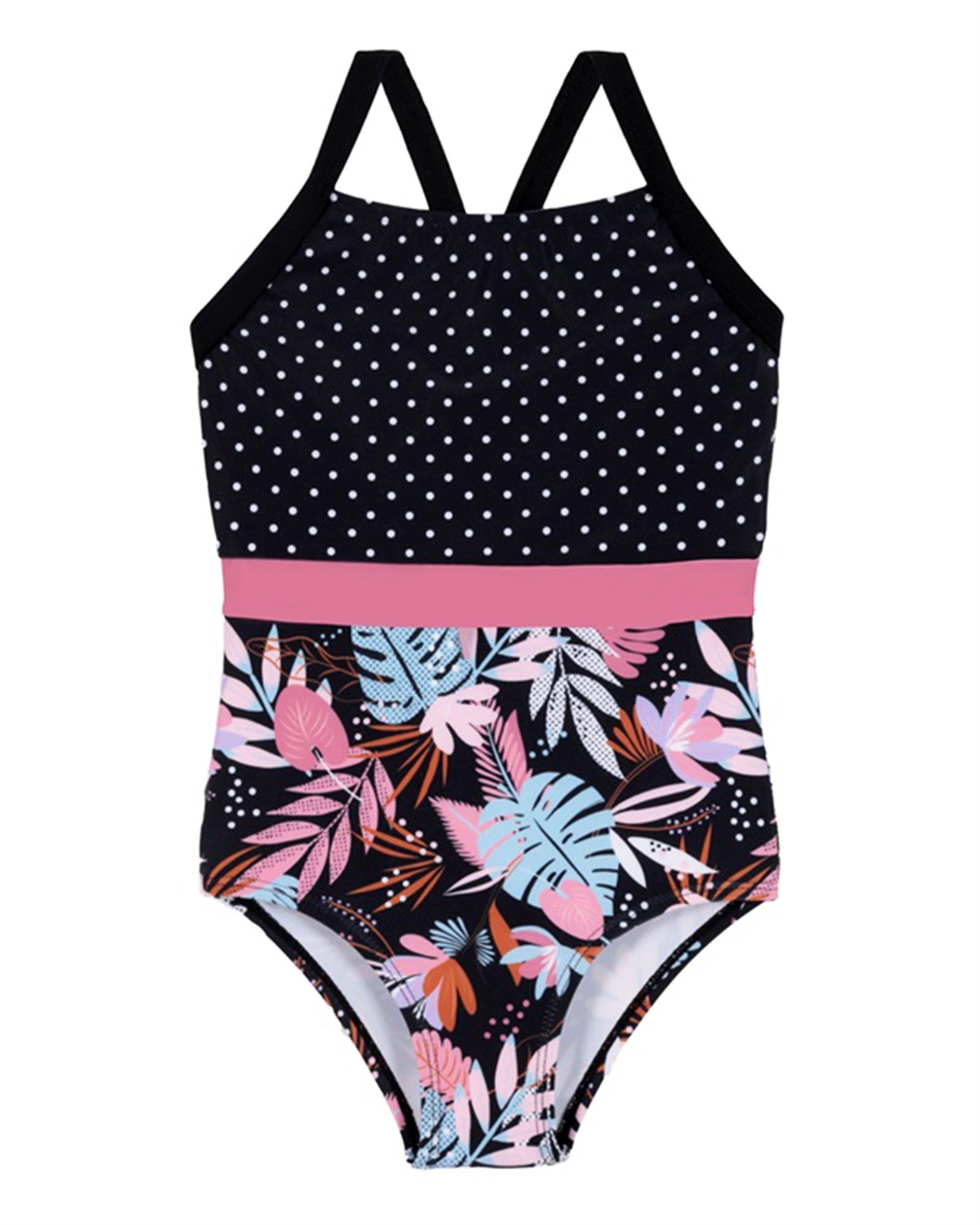 Pink and white hot sale polka dot swimsuit