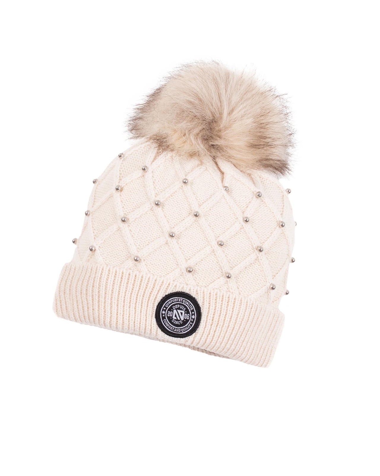 ivory winter hat