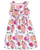 Quimby Girls Jersey Dress in Floral Print